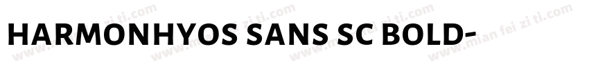 harmonhyos sans sc bold字体转换